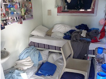 Photo of Bandyup unit, with mattress on the floor
