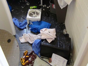 Image of a damaged cell after the Banksia Hill riot