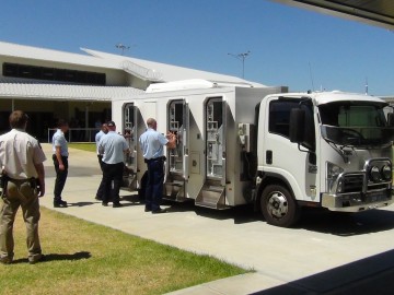 Image of a secure transport vehicle at Hakea