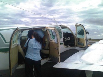 Photo of boarding an air charter