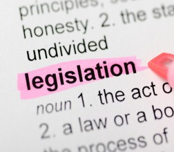 Image of a paper with the word legislation highlighted