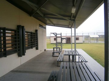Image of the outdoor undercover area at Hakea Juvenile Facility