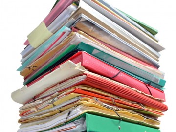 Image of a stack of folders