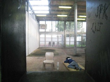 Photo of a youth in remote lockup