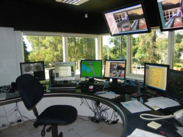Image of security monitors at Wooroloo Prison Farm