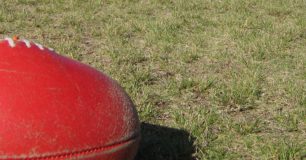 Image of a football on the oval at Rangeview Remand Centre