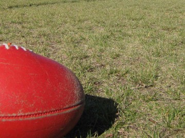 Image of a football on the oval at Rangeview Remand Centre