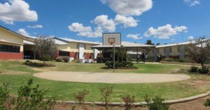 Photo of Acacia unit and basketball court