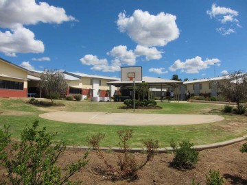 Photo of Acacia unit and basketball court