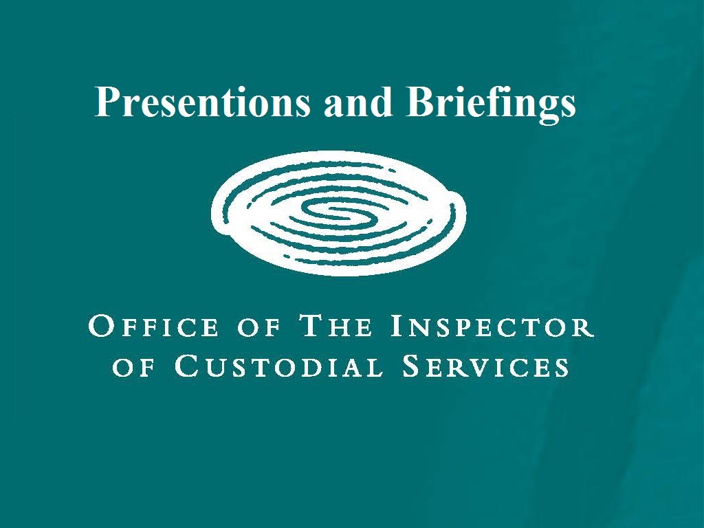 Presentation and Briefings on a green background