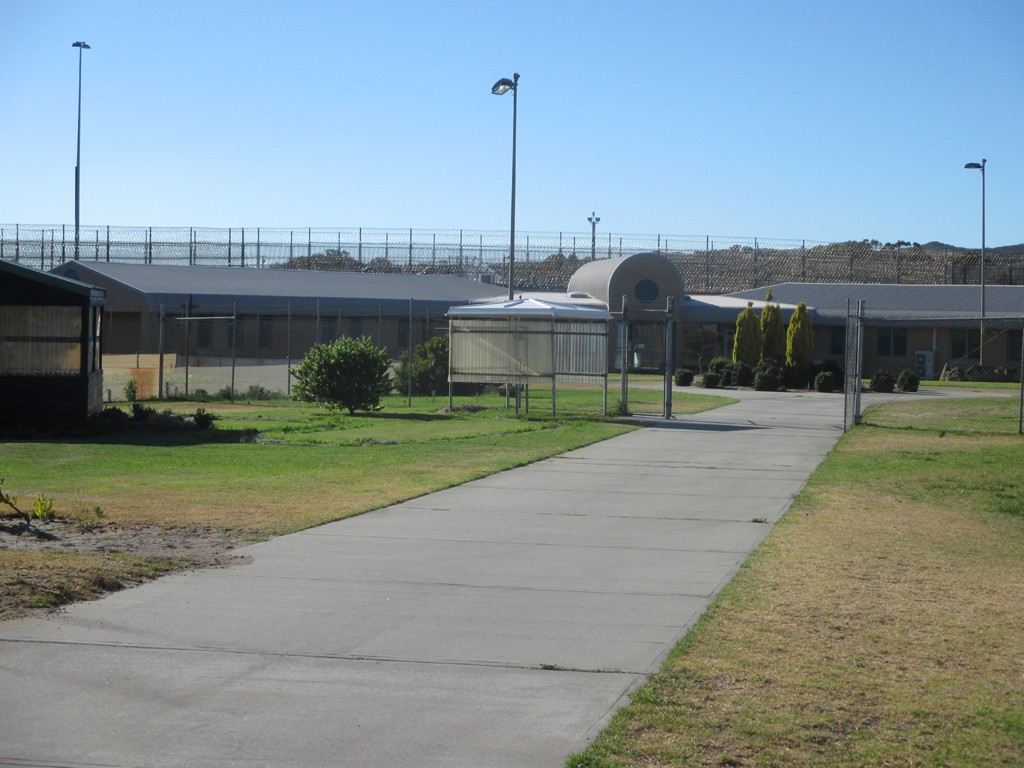 Internal pathway and internal demarcation fence, inside the grounds of Albany Regional Prison