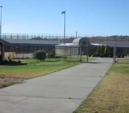 Internal pathway and internal demarcation fence, inside the grounds of Albany Regional Prison