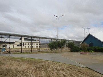 View towards new women's facility.