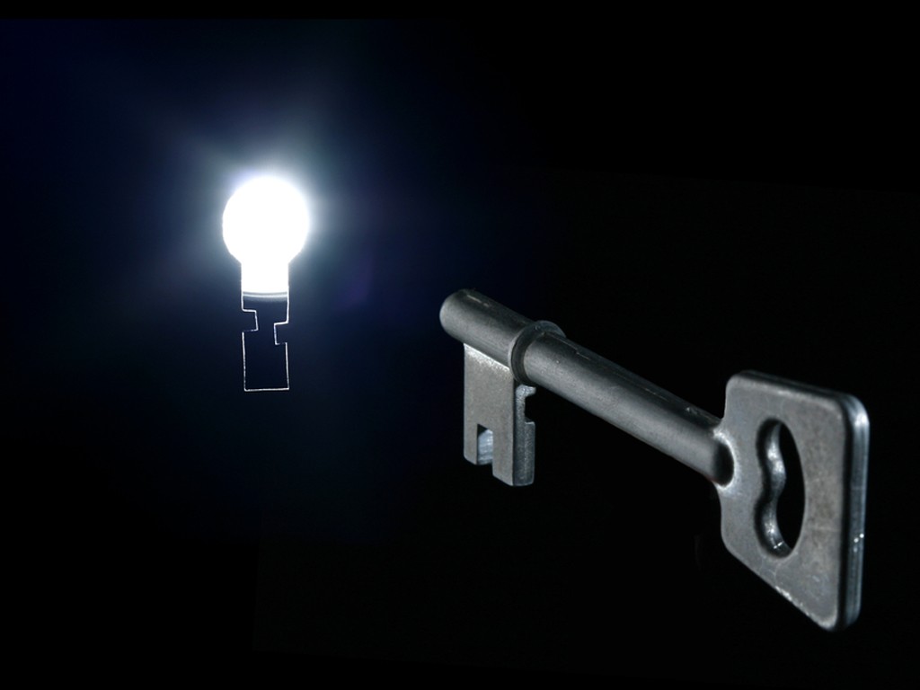 Image of Key going into lock