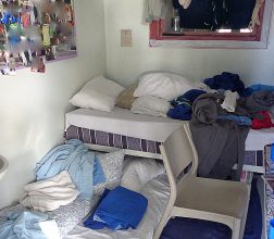 Photo of a crowded, doubled up cell at Bandyup's Unit 1 in 2014