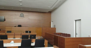 Image of the dock and courtroom in Carnarvon