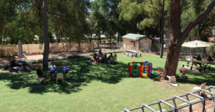 Image of the Visits Centre garden at Wooroloo