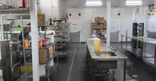 Image of an industrial kitchen at Acacia Prison