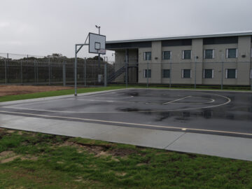 Image of outside Basketball court at Bunbury Regional prison