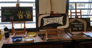 Image of Aboriginal Art made by women in class at Melaleuca Women's Prison