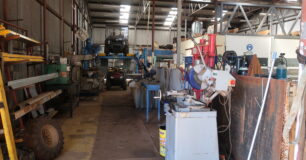 Image of inside the industries shed at Pardelup Prison Farm