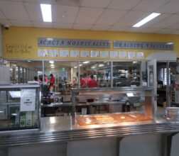 Image of the staff dining/kitchen at Acacia Prison