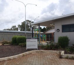 Image of the Wandoo Rehabilitation Prison sign outside the facility