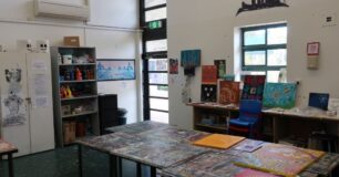 Image of inside the art room at Wandoo Rehabilitation Prison