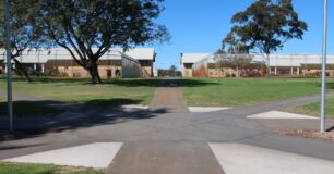 Image of pathway leading to Units 4 & 5 at Casuarina Prison