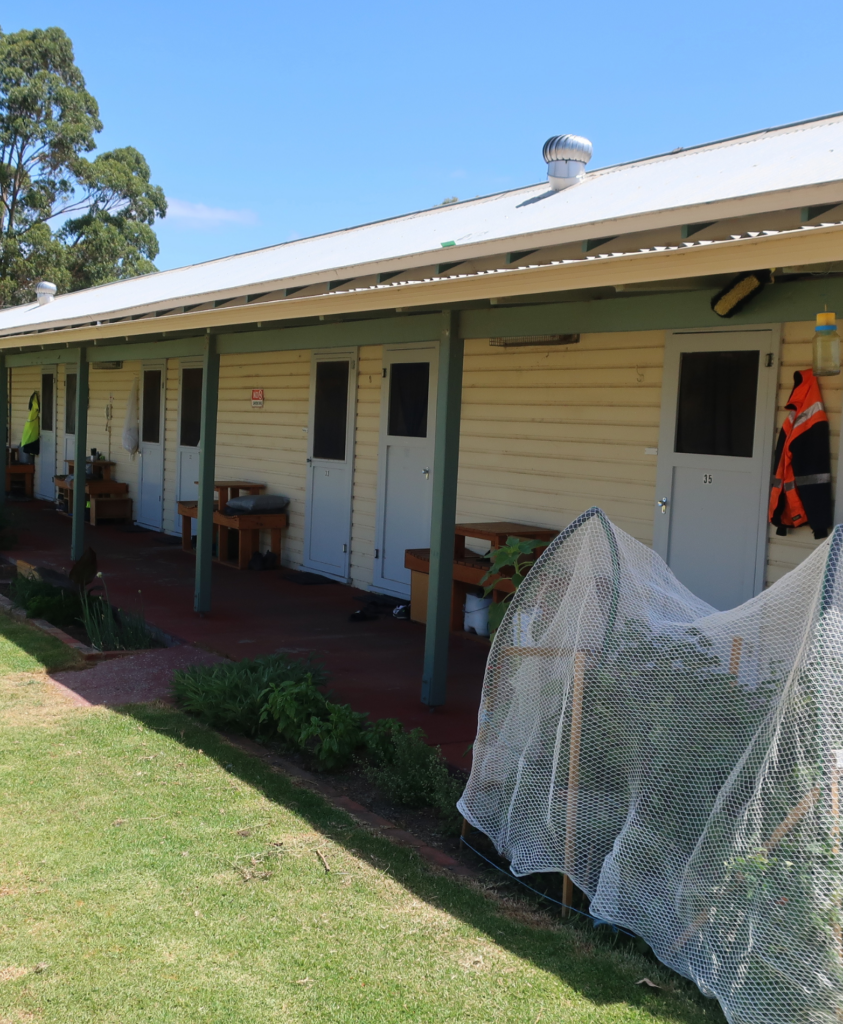 A photo of an accommodation block at Pardelup Prison Farm.