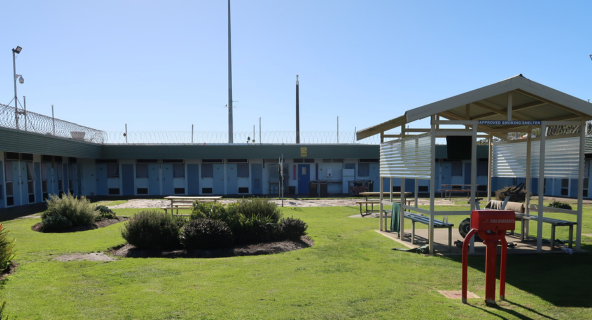 A photo of a unit at Bunbury Regional Prison.