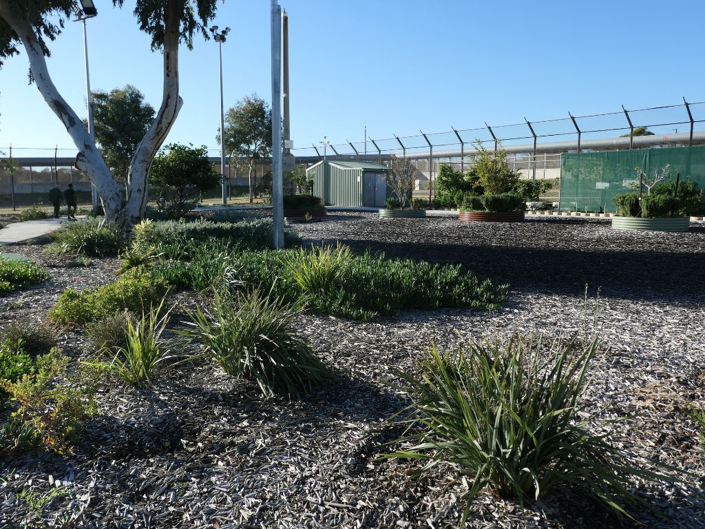 Images of gardens at Greenough Regional Prison