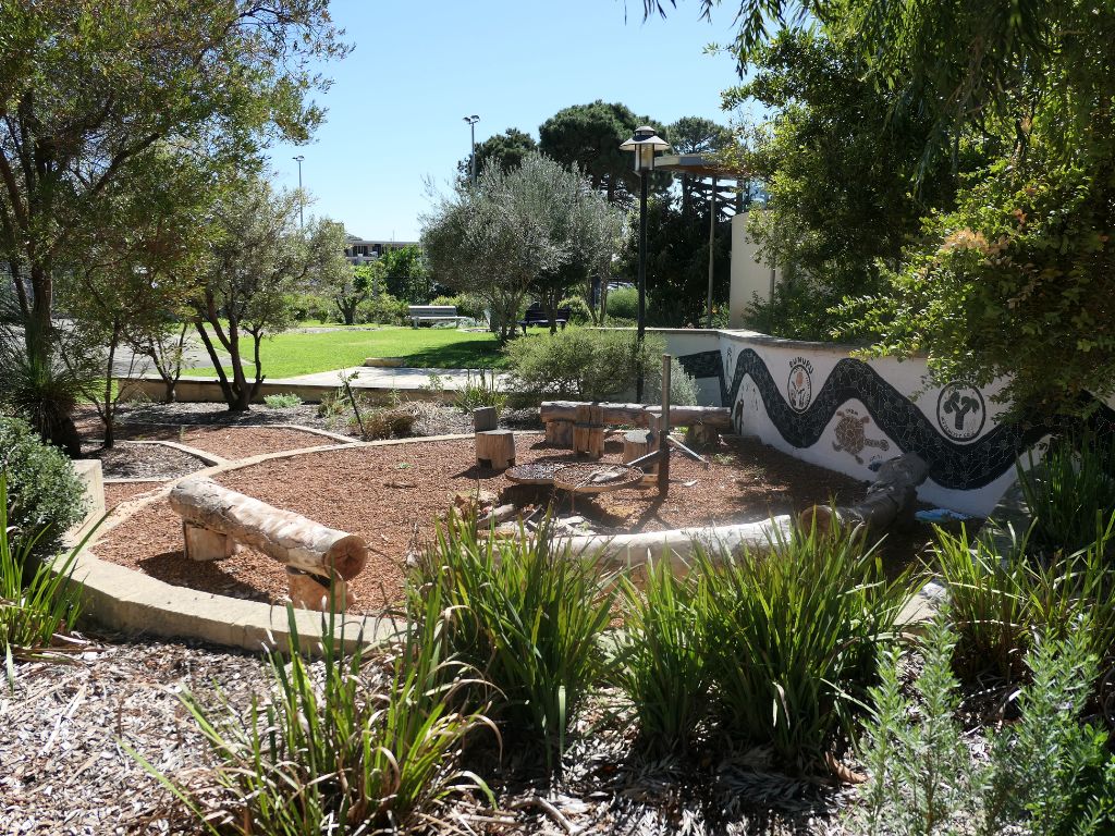Image of the outside yarning area at Boronia Pre-release Centre for Women