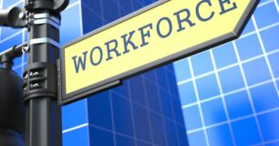 Image of a signpost with the word Workforce